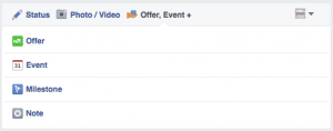 Promote facebook offers & events