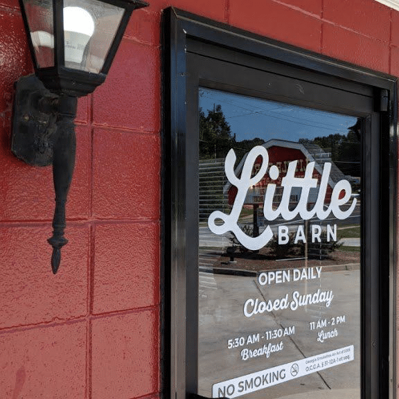 Little Barn new logo front door