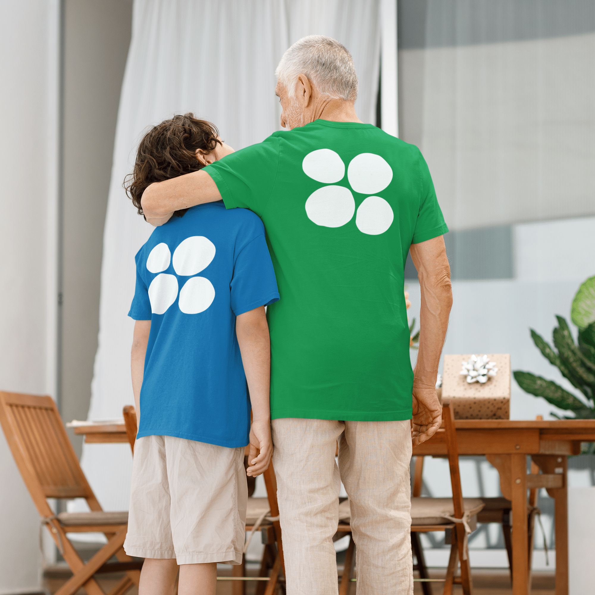 back-view-bella-canvas-t-shirt-mockup-of-a-senior-man-hugging-a-boy-m39441